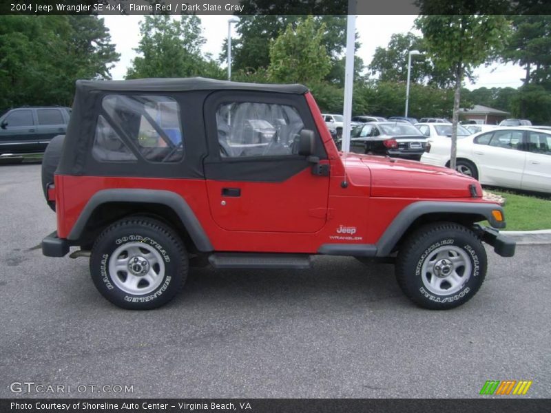 Flame Red / Dark Slate Gray 2004 Jeep Wrangler SE 4x4