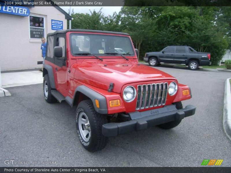 Flame Red / Dark Slate Gray 2004 Jeep Wrangler SE 4x4