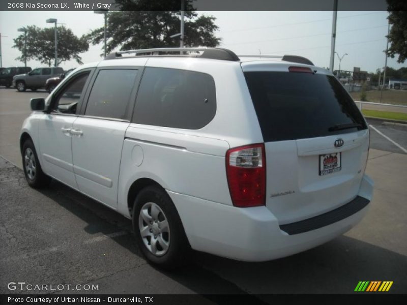 White / Gray 2008 Kia Sedona LX