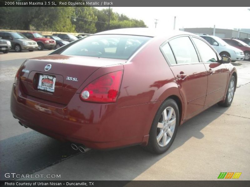 Red Opulence Metallic / Black 2006 Nissan Maxima 3.5 SL