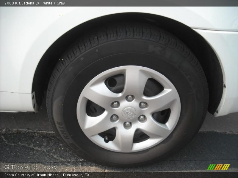White / Gray 2008 Kia Sedona LX