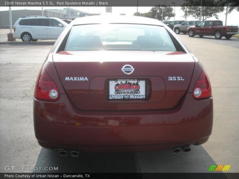 Red Opulence Metallic / Black 2006 Nissan Maxima 3.5 SL