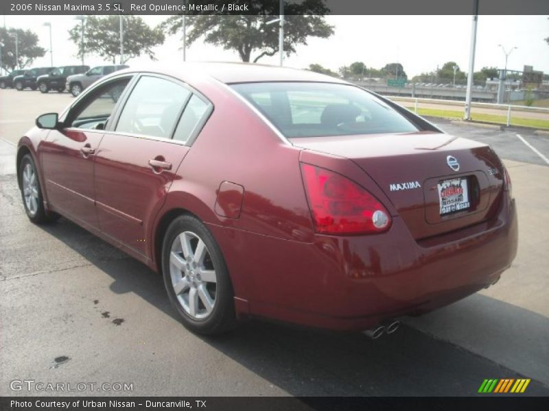 Red Opulence Metallic / Black 2006 Nissan Maxima 3.5 SL