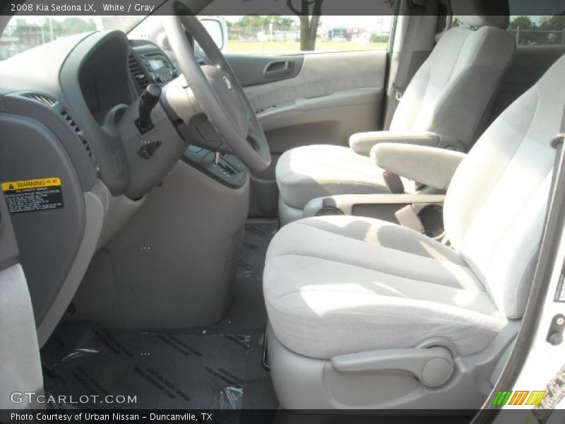 White / Gray 2008 Kia Sedona LX