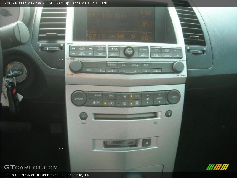 Red Opulence Metallic / Black 2006 Nissan Maxima 3.5 SL