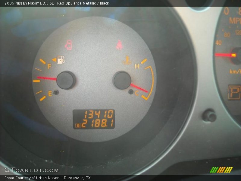 Red Opulence Metallic / Black 2006 Nissan Maxima 3.5 SL