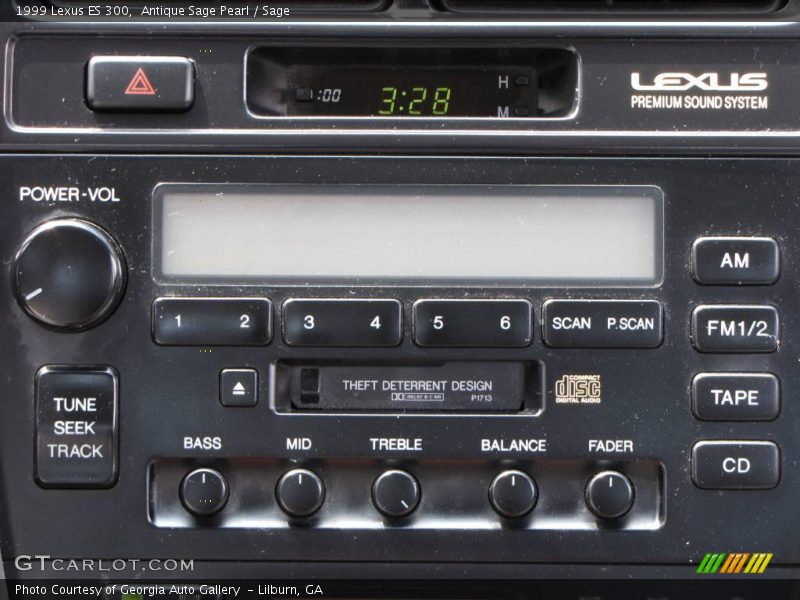 Antique Sage Pearl / Sage 1999 Lexus ES 300