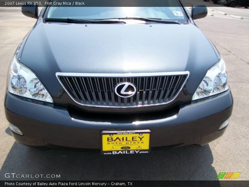 Flint Gray Mica / Black 2007 Lexus RX 350