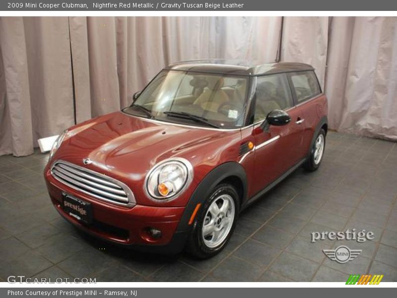 Nightfire Red Metallic / Gravity Tuscan Beige Leather 2009 Mini Cooper Clubman