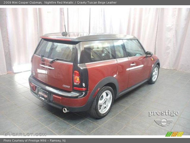 Nightfire Red Metallic / Gravity Tuscan Beige Leather 2009 Mini Cooper Clubman
