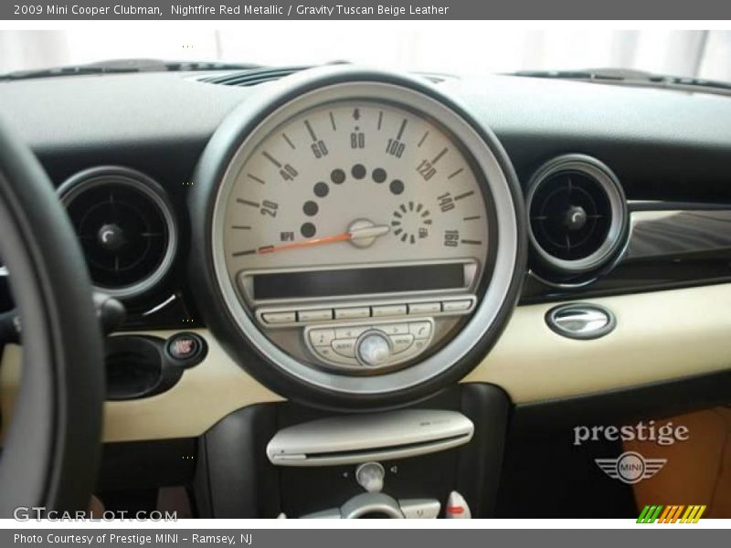 Nightfire Red Metallic / Gravity Tuscan Beige Leather 2009 Mini Cooper Clubman