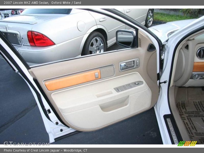 Oxford White / Sand 2007 Lincoln MKZ AWD Sedan