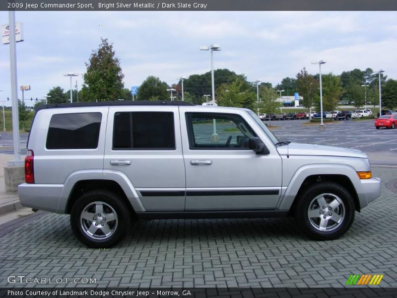 Bright Silver Metallic / Dark Slate Gray 2009 Jeep Commander Sport