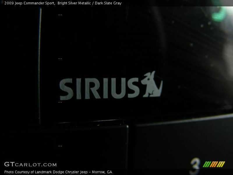 Bright Silver Metallic / Dark Slate Gray 2009 Jeep Commander Sport