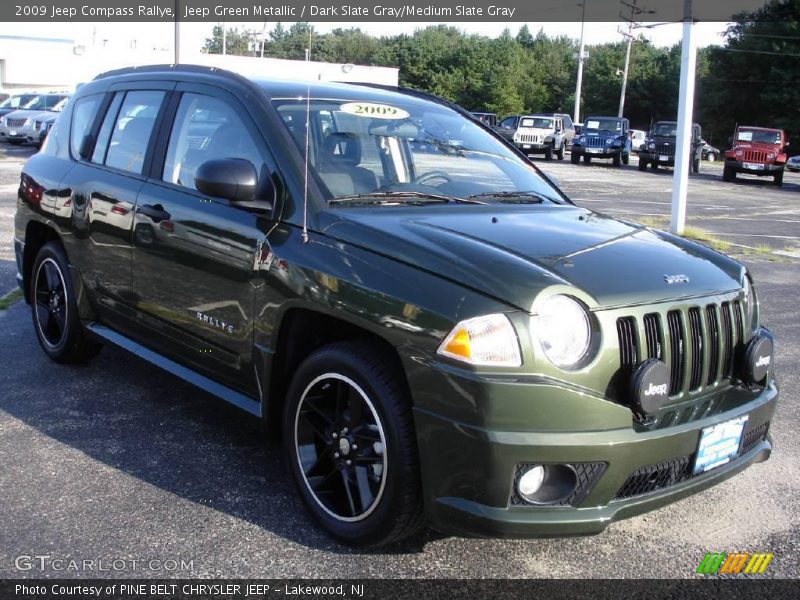 Jeep Green Metallic / Dark Slate Gray/Medium Slate Gray 2009 Jeep Compass Rallye
