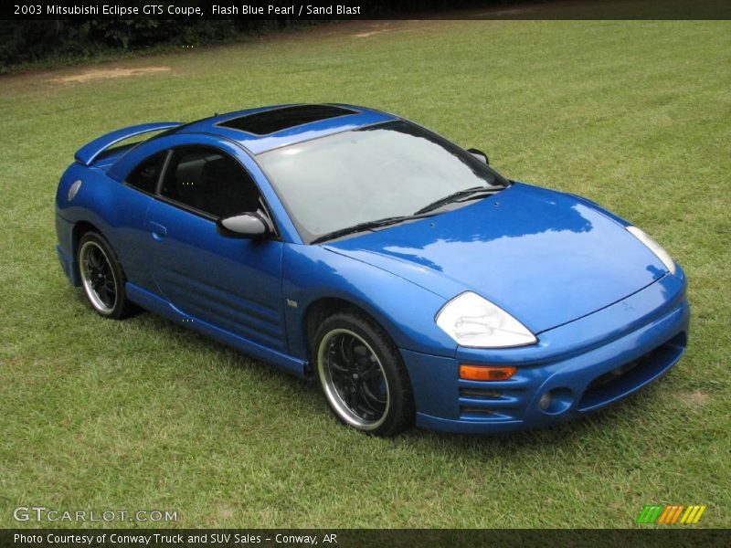 Flash Blue Pearl / Sand Blast 2003 Mitsubishi Eclipse GTS Coupe