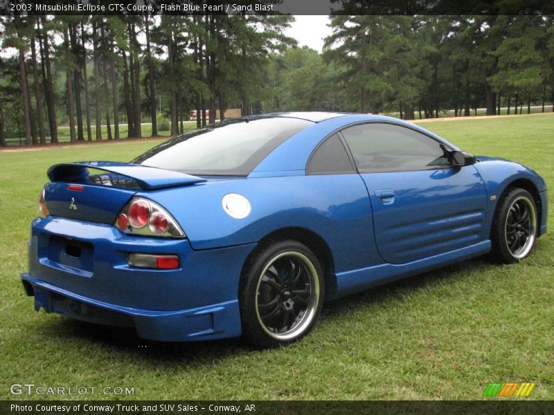Flash Blue Pearl / Sand Blast 2003 Mitsubishi Eclipse GTS Coupe
