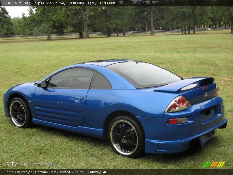 Flash Blue Pearl / Sand Blast 2003 Mitsubishi Eclipse GTS Coupe