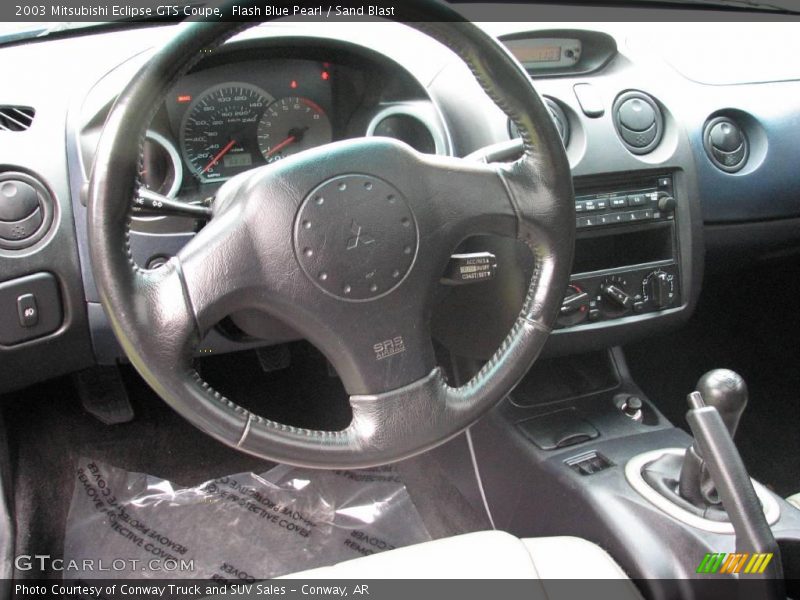 Flash Blue Pearl / Sand Blast 2003 Mitsubishi Eclipse GTS Coupe