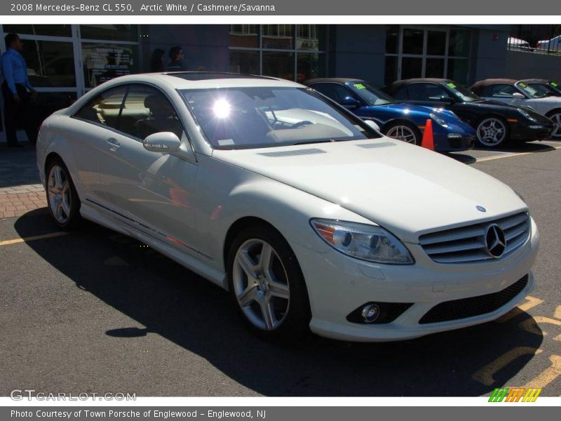 Arctic White / Cashmere/Savanna 2008 Mercedes-Benz CL 550