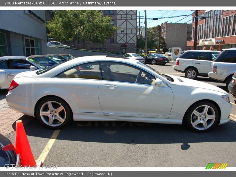 Arctic White / Cashmere/Savanna 2008 Mercedes-Benz CL 550