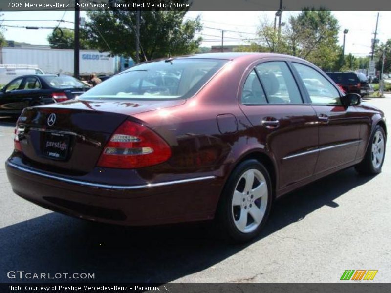 Barolo Red Metallic / Stone 2006 Mercedes-Benz E 500 Sedan