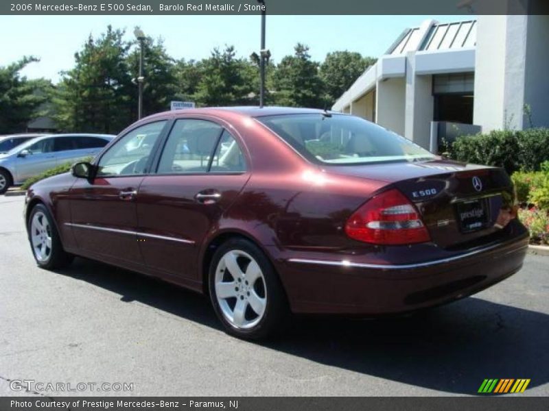 Barolo Red Metallic / Stone 2006 Mercedes-Benz E 500 Sedan