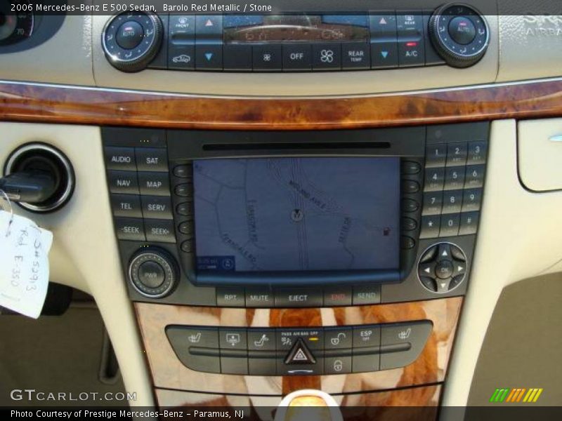 Barolo Red Metallic / Stone 2006 Mercedes-Benz E 500 Sedan