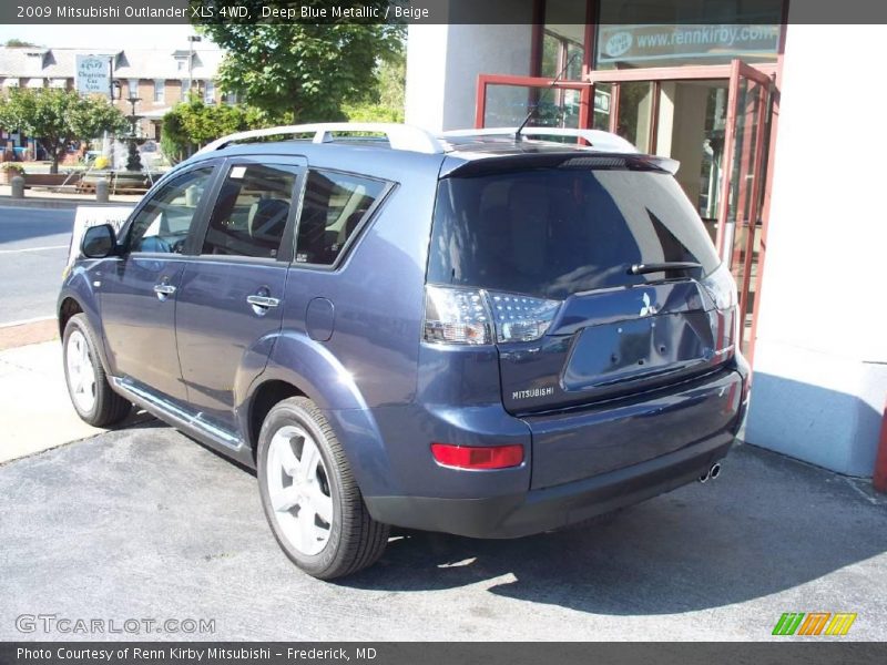 Deep Blue Metallic / Beige 2009 Mitsubishi Outlander XLS 4WD