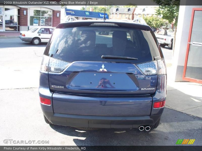 Deep Blue Metallic / Beige 2009 Mitsubishi Outlander XLS 4WD