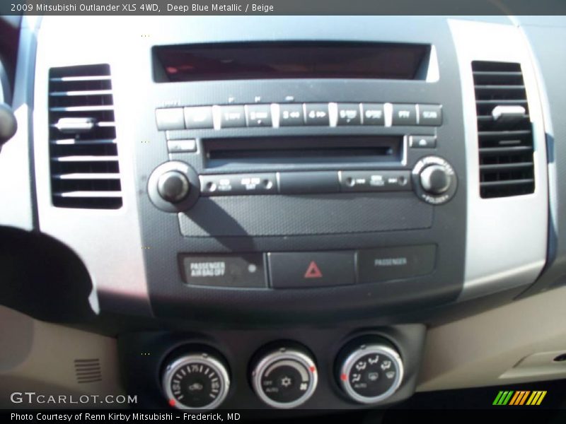 Deep Blue Metallic / Beige 2009 Mitsubishi Outlander XLS 4WD