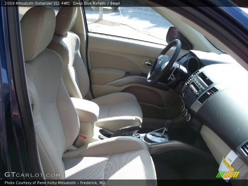 Deep Blue Metallic / Beige 2009 Mitsubishi Outlander XLS 4WD