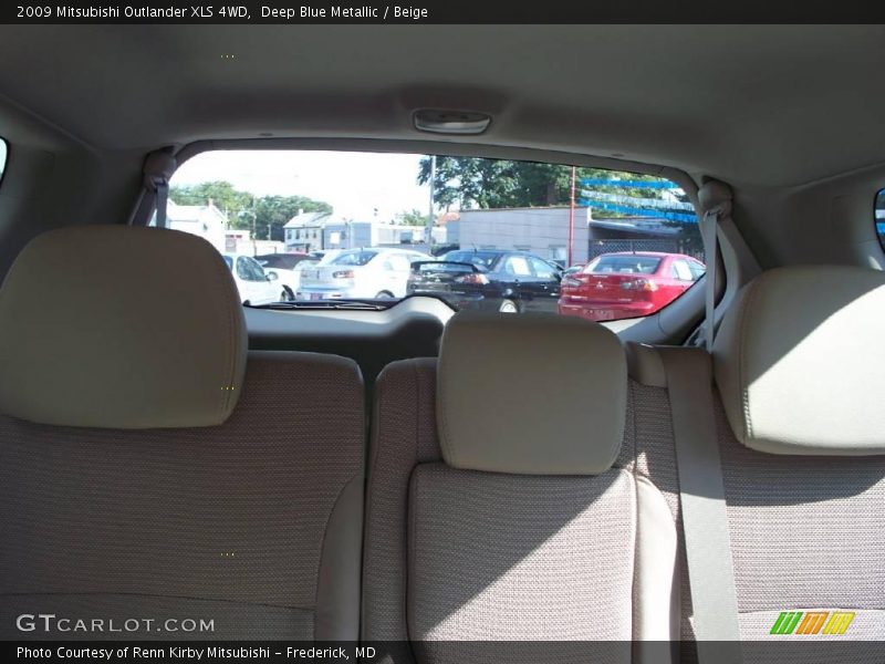 Deep Blue Metallic / Beige 2009 Mitsubishi Outlander XLS 4WD