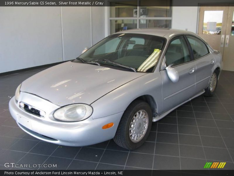Silver Frost Metallic / Gray 1996 Mercury Sable GS Sedan