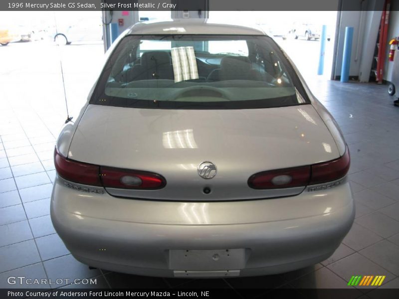 Silver Frost Metallic / Gray 1996 Mercury Sable GS Sedan