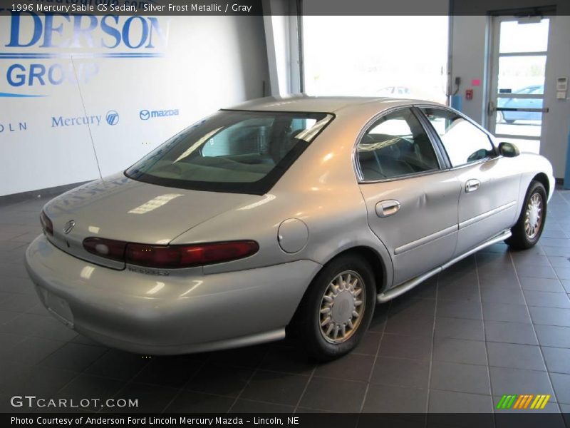 Silver Frost Metallic / Gray 1996 Mercury Sable GS Sedan