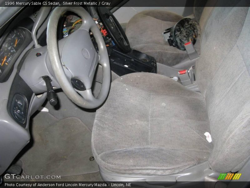 Silver Frost Metallic / Gray 1996 Mercury Sable GS Sedan