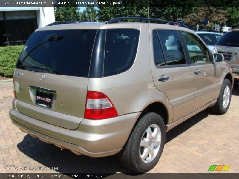 Desert Silver Metallic / Java 2003 Mercedes-Benz ML 500 4Matic