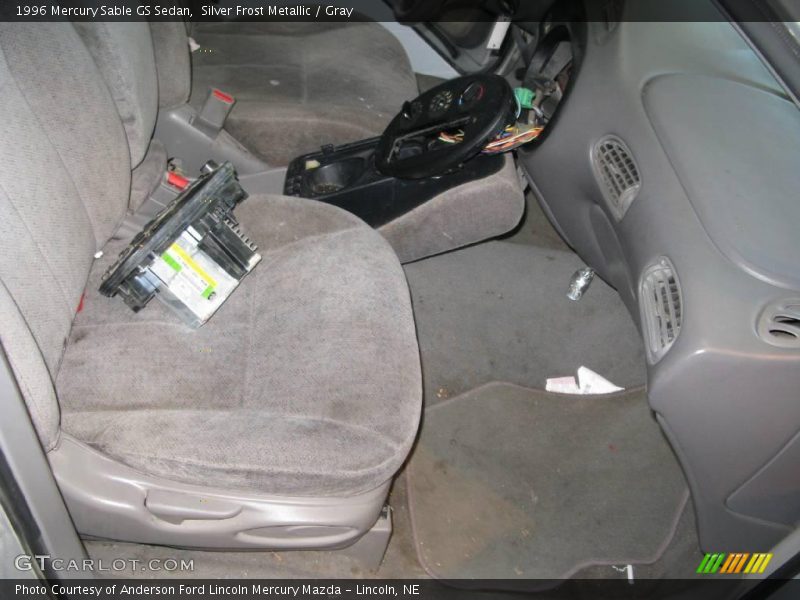 Silver Frost Metallic / Gray 1996 Mercury Sable GS Sedan