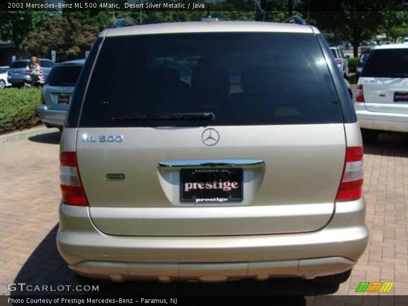 Desert Silver Metallic / Java 2003 Mercedes-Benz ML 500 4Matic