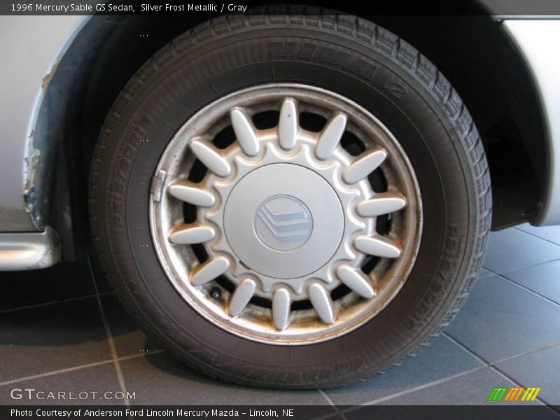 Silver Frost Metallic / Gray 1996 Mercury Sable GS Sedan