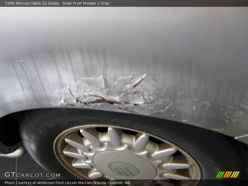 Silver Frost Metallic / Gray 1996 Mercury Sable GS Sedan