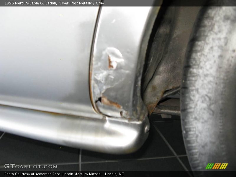 Silver Frost Metallic / Gray 1996 Mercury Sable GS Sedan