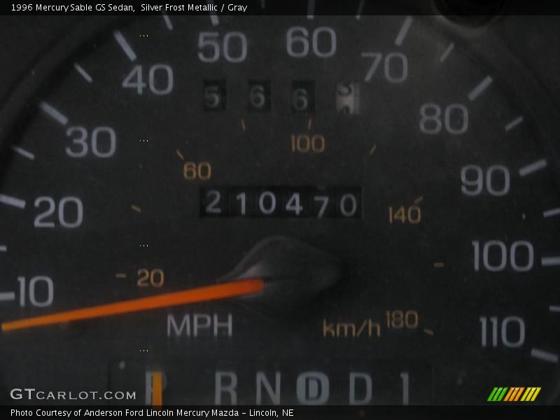 Silver Frost Metallic / Gray 1996 Mercury Sable GS Sedan