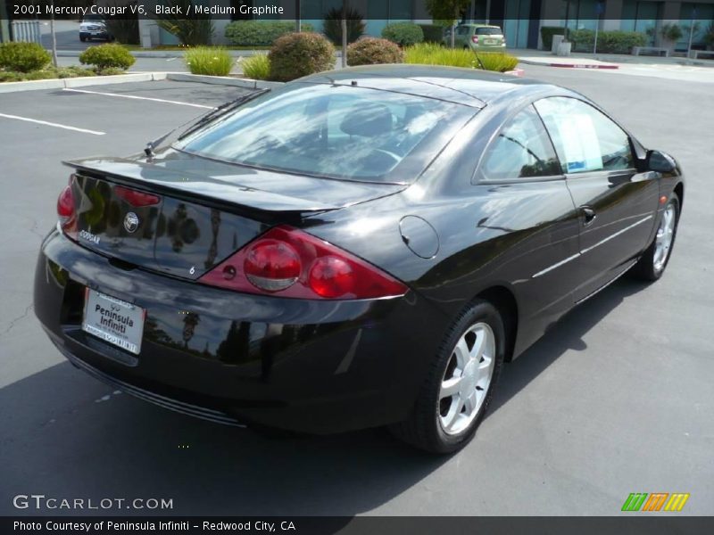 Black / Medium Graphite 2001 Mercury Cougar V6