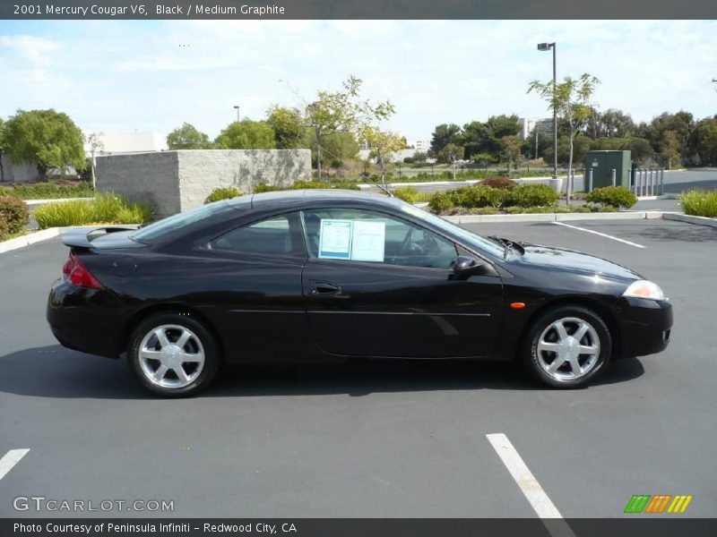 Black / Medium Graphite 2001 Mercury Cougar V6