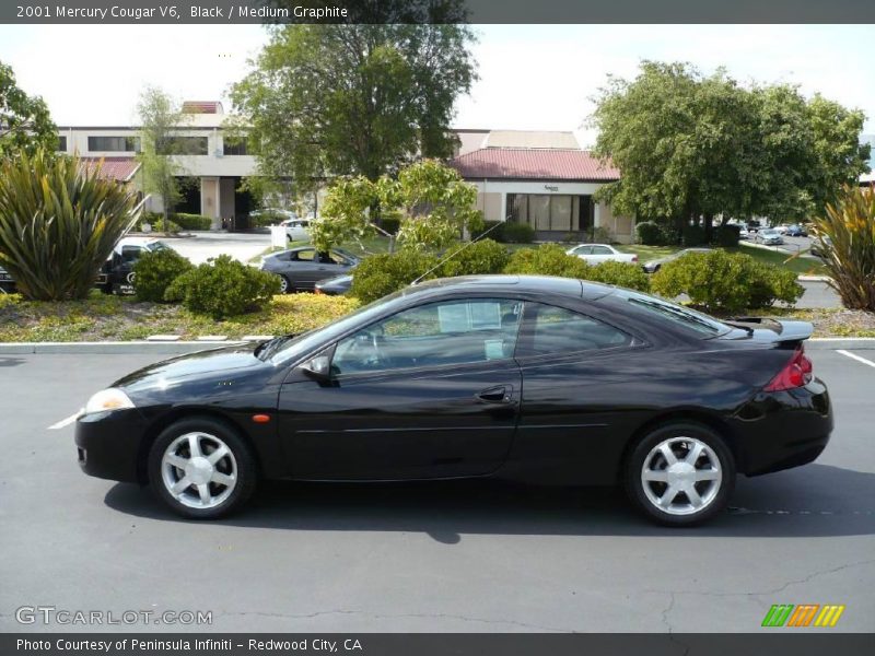 Black / Medium Graphite 2001 Mercury Cougar V6