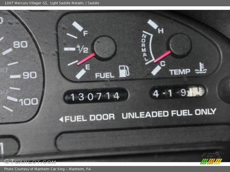 Light Saddle Metallic / Saddle 1997 Mercury Villager GS