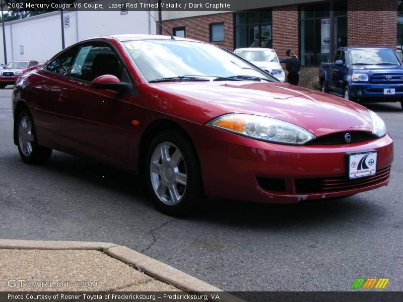 Laser Red Tinted Metallic / Dark Graphite 2002 Mercury Cougar V6 Coupe