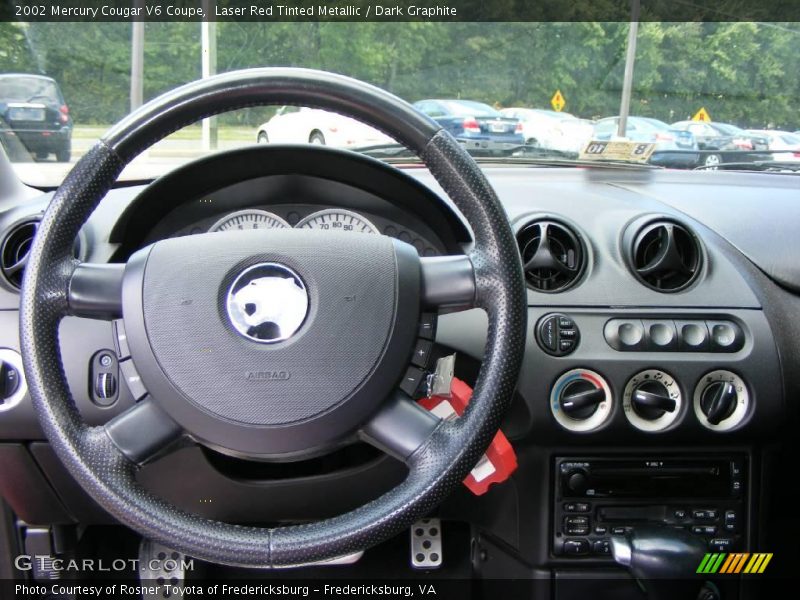 Laser Red Tinted Metallic / Dark Graphite 2002 Mercury Cougar V6 Coupe